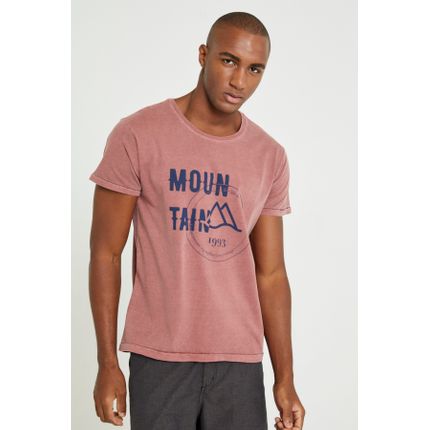 T-shirt Mountain Xgg - Vermelho Terra