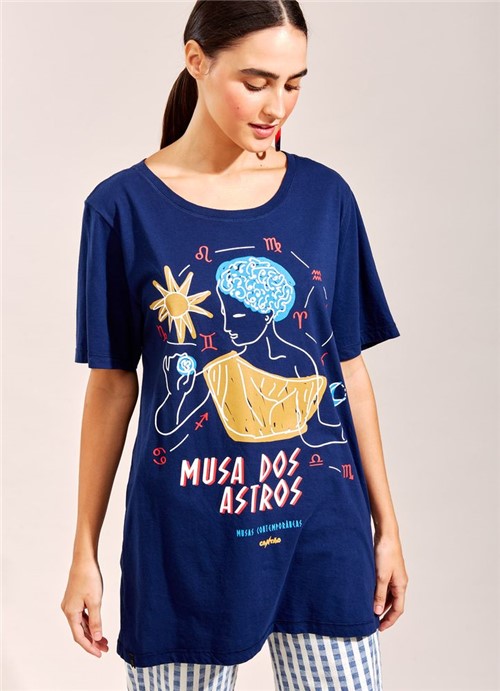 T-Shirt Musa dos Astros AZUL MARINHO G