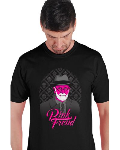 T-shirt Pink Freud Preta