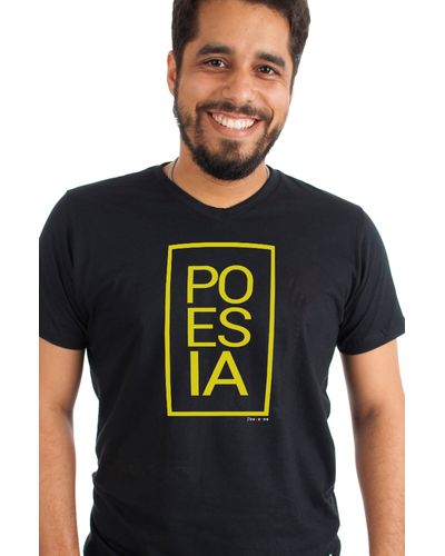 T-shirt Po-es-ia Preta