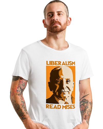 T-shirt Read Mises Laranja