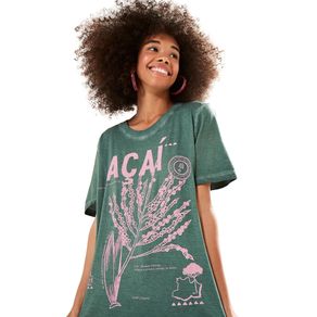 T-Shirt Refloresta Acai Verde Camuflagem - M