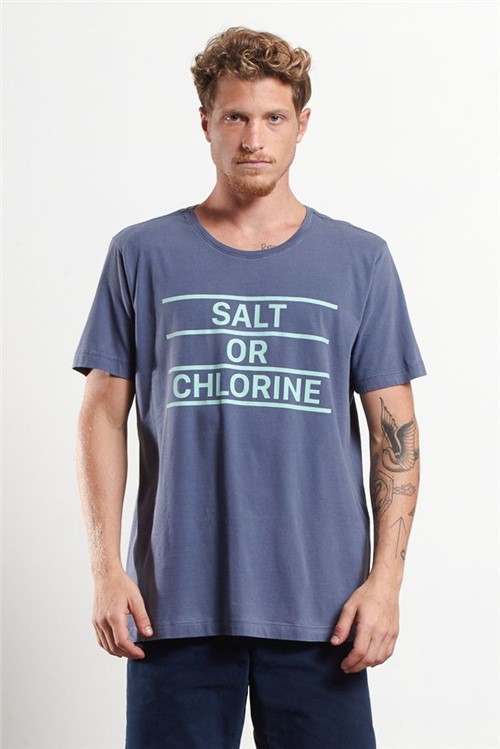 T-shirt Salt Or Chlorine Azul P