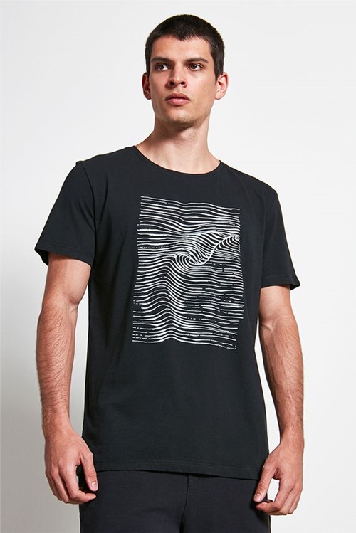 T-shirt Sea Waves Preto M
