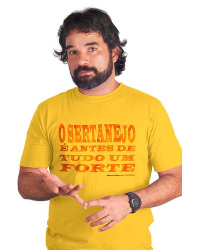 T-shirt Sertanejo é um Forte Amarela