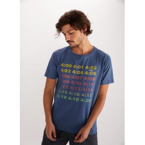 T-shirt Silk 420 Azul Gg