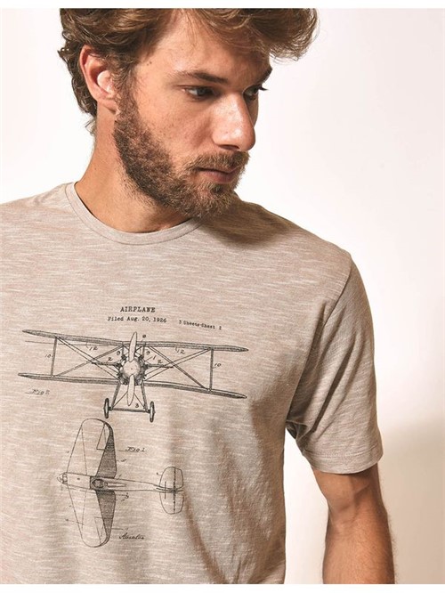 T-shirt Silk Airplane