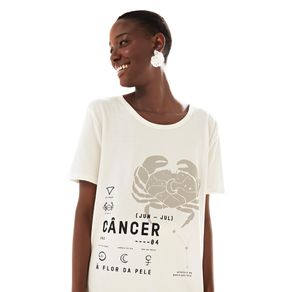 T-Shirt Silk Cancer Off White - M