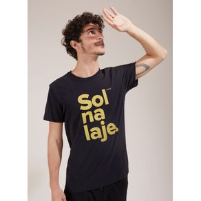 T-shirt Silk Sol na Laje Preto G