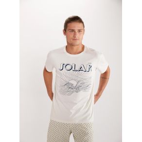 T-shirt Silk Solar Branco Xgg
