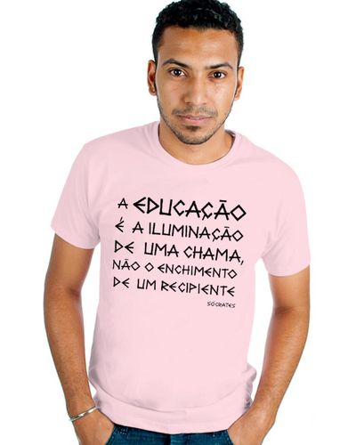 T-shirt Sócrates Rosa
