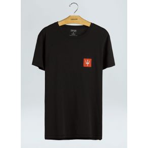 T-Shirt Soft Used Box Tridente-Preto - G