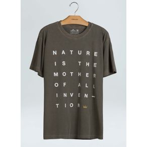 T-Shirt Stone Mother Of Invention-Castanho - G