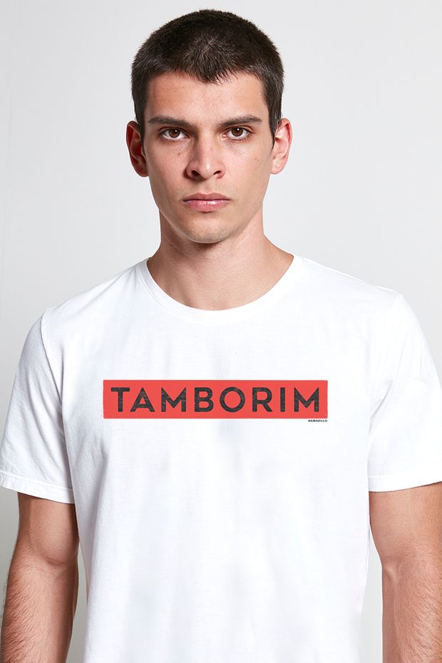 T-shirt Tamborim Off/vermelho G