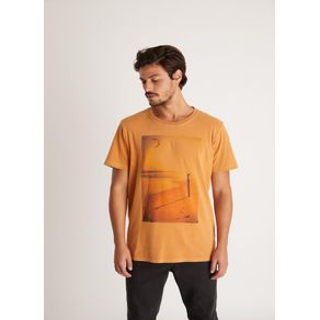 T-shirt Tinturada Silk Beach Board Amarelo M