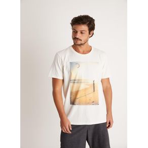 T-shirt Tinturada Silk Beach Board Branco P