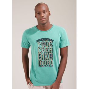 T-shirt Tinturada Silk Bicho V L73 Verde Claro G