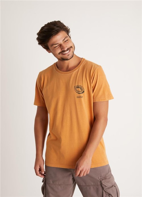 T-shirt Tinturada Silk Chapa Coco Amarelo G