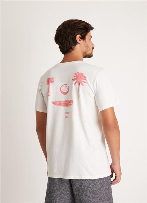 T-shirt Tinturada Silk Chapa Coco Branco G
