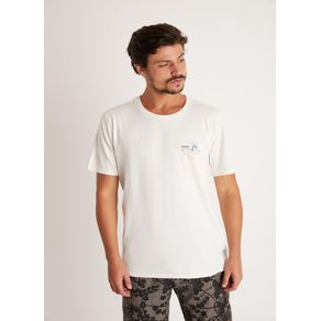 T-shirt Tinturada Silk Coqueiro Glyph Branco Xgg