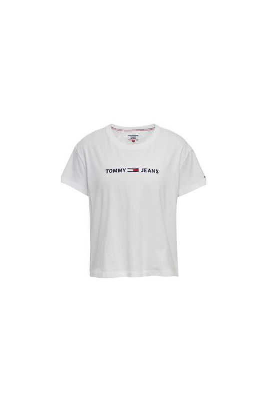 T-shirt Tommy Hilfiger Cropped Branco Tam. G