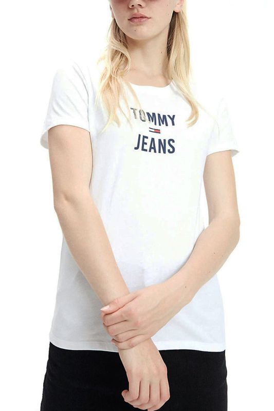 T-Shirt Tommy Jeans Square Branco Tam. PP