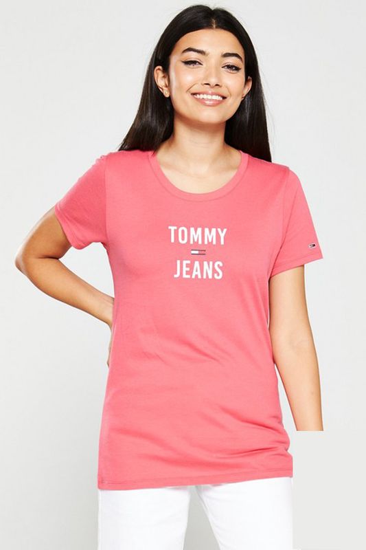 T-Shirt Tommy Jeans Square Rosa Tam. GG