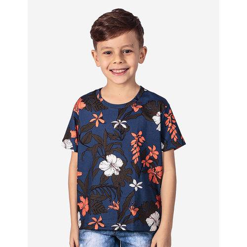 T-shirt Tropical Azul Niños 500008