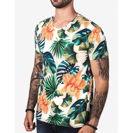 T-shirt Tropical Branca 103175
