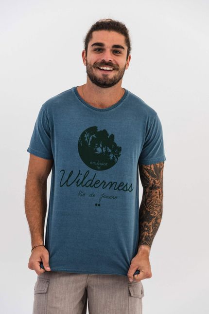T-shirt Wild P - Azul Marinho