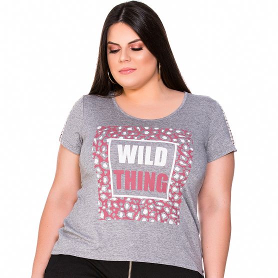 T-Shirt Wild Thing Bordada Plus Size G
