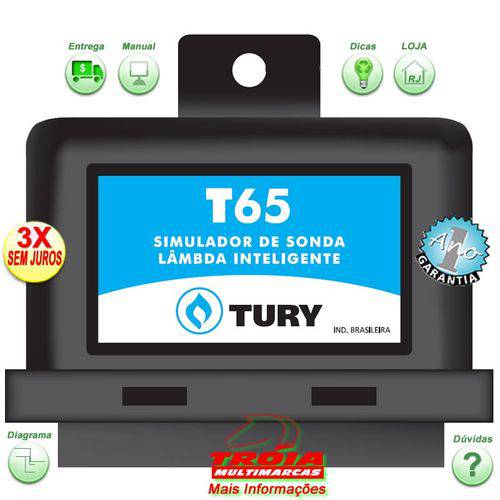 T65 Simulador de Sonda Lambda Inteligente TURY GAS