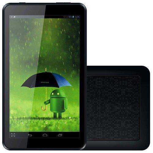 Tablet ATB-440, Quad Core, Preto,Tela 7", WiFi, Android 4.4, 1.3MP, 8GB - Amvox