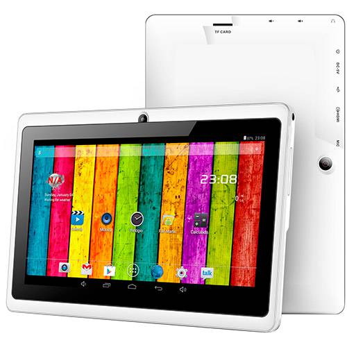 Tablet Bright 8GB Wi-fi Tela 7" Android 4.4 Processador Dual Core Cortex A7 1.5Ghz - Branco