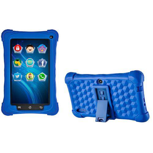 Tablet Kid Pad Infantil com Capa Emborrachada Azul Android 7