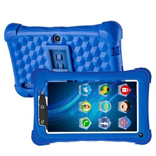 Tablet Kids Mondial Tb-18 Azul, Tela 7.0'', Android 7.1, Memória 8gb, Câmera 2mp