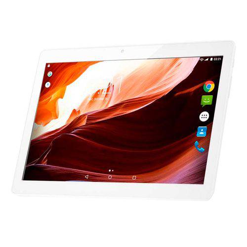 Tablet M10a Branco Quad Core Android 6.0 Dual Câmera 3g e Bluetooth Tela 10" Polegadas Bivolt