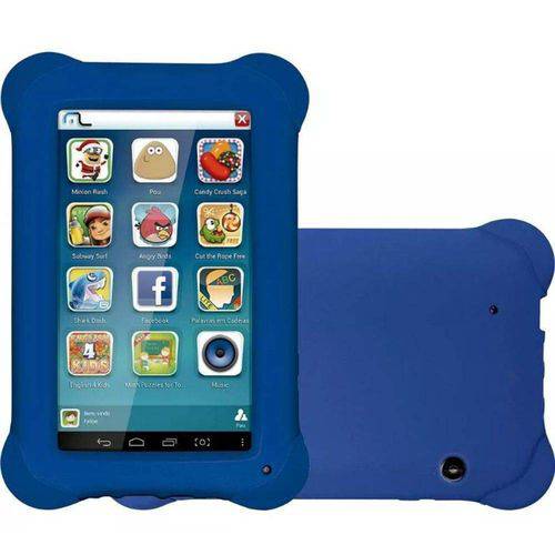 Tablet Multilaser Kid Pad Azul Quad Core Dual Câmera Wi-Fi Tela 7' Memória 8GB - NB194 - Original