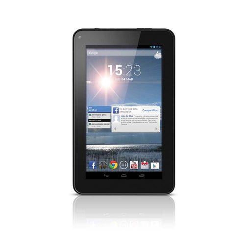 Tablet Multilaser M7-S 8GB Android 4.4 Dual 1.2 Preto NB116