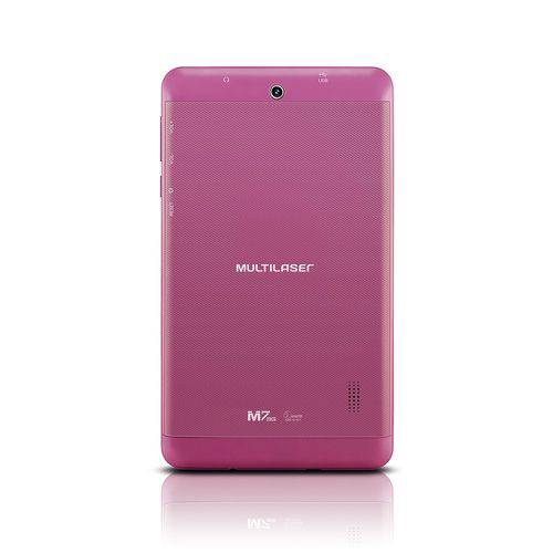 Tablet Multilaser M7I 3G Rosa Quad Core 8GB 7 GPS Modelo NB246