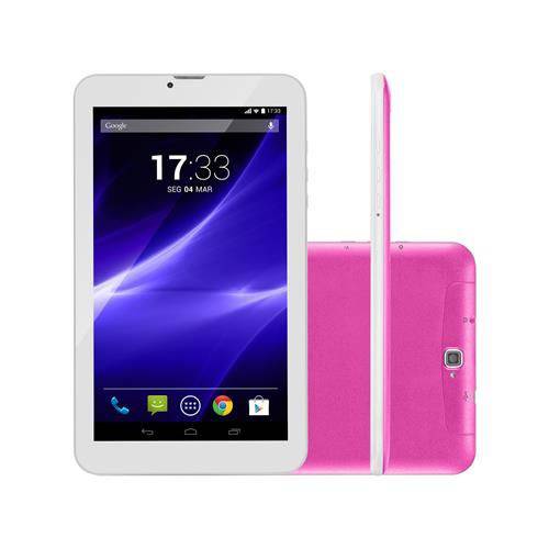 Tablet Multilaser M9 3g Quad-core, 9 Polegadas, 8gb, Bluetooth, Dual Chip, Rosa - Nb248