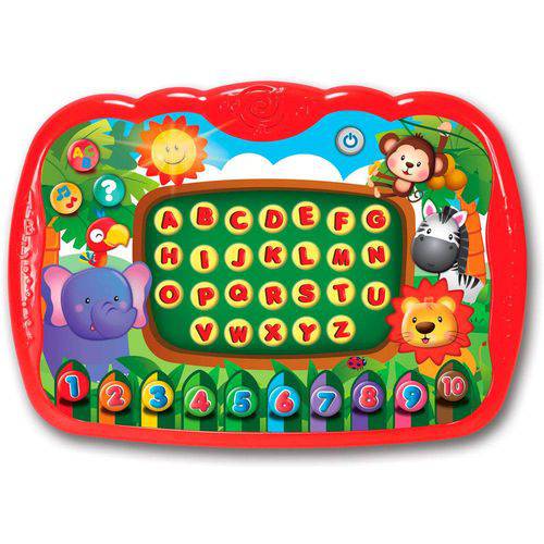 Tablet Musical - Amiguinhos da Selva - Aprendendo Letras e Números - Yes Toys