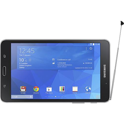 Tablet Samsung Galaxy Tab 4 T230N 8GB Wi-fi Tela 7" Android 4.4 Processador Quad-core 1.2GHz Preto