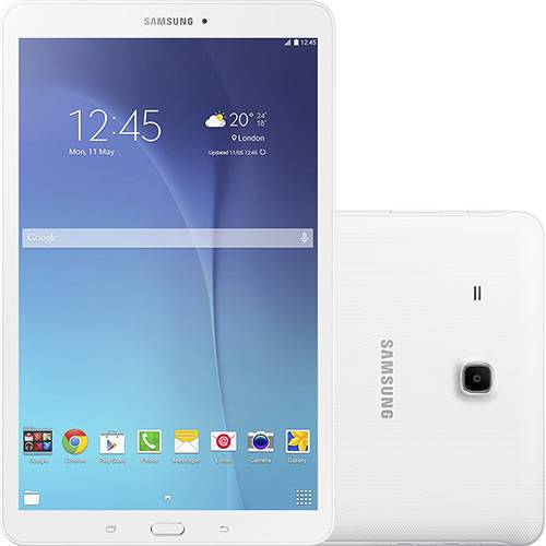 Tablet Samsung Galaxy Tab e T561M 8GB Wi-Fi + 3G Tela 9.6" Android 4.4 Quad-Core - Branco