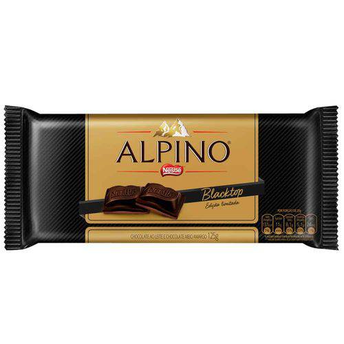 Tablete Alpino Black 125g - Nestle