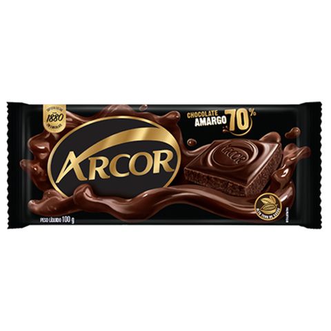 Tablete Chocolate Amargo 70% 100g - Arcor