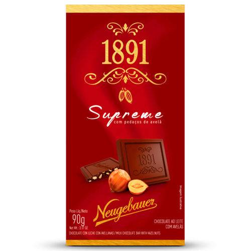 Tablete Chocolate com Avelã Supreme 90g - Neugebauer