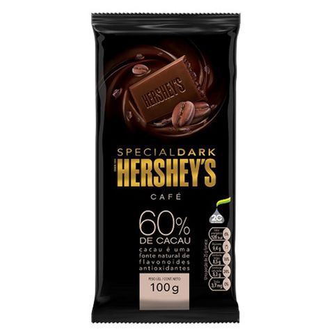 Tablete Chocolate Special Dark 60% Cacau Sabor Café 100g - Hersheys