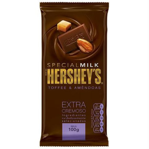 Tablete Chocolate Special Milk Toffee Amêndoas 100g - Hersheys