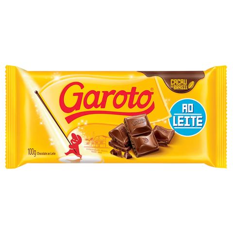 Tablete de Chocolate ao Leite 100g - Garoto